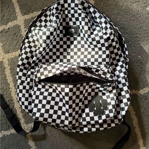 Vans Black and White Checkered Backpack